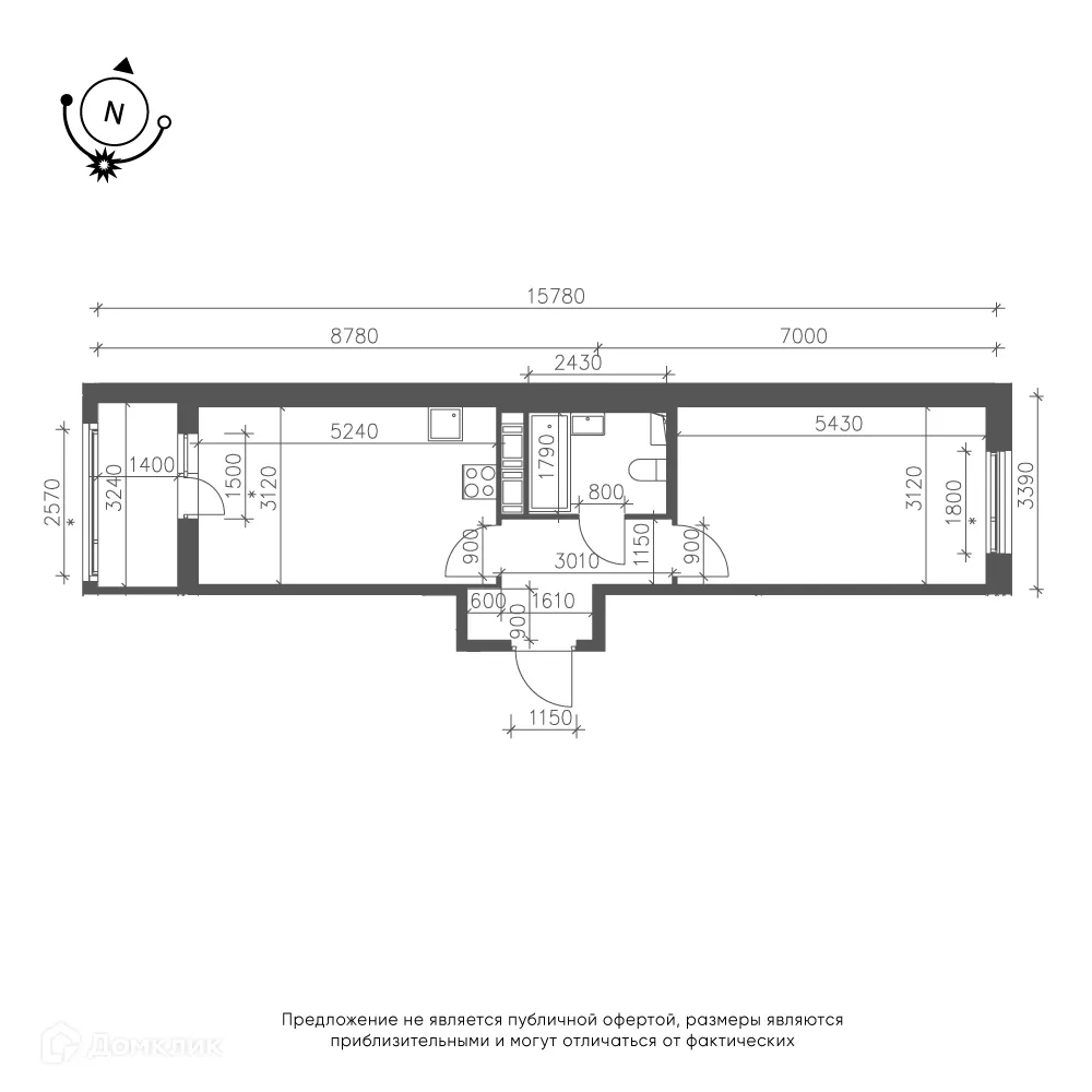 Фото квартиры в ЖК Зеленая река