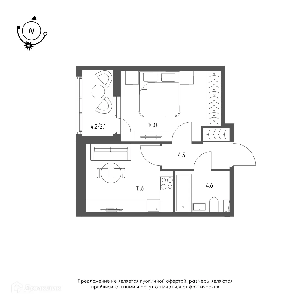 Фото квартиры в ЖК Зеленая река