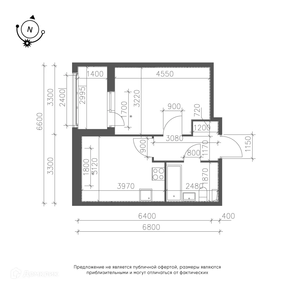Фото квартиры в ЖК Зеленая река
