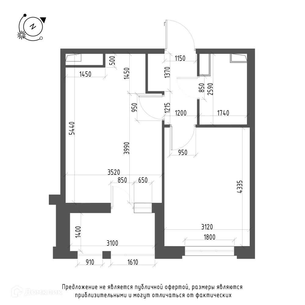 Фото квартиры в ЖК Зеленая река