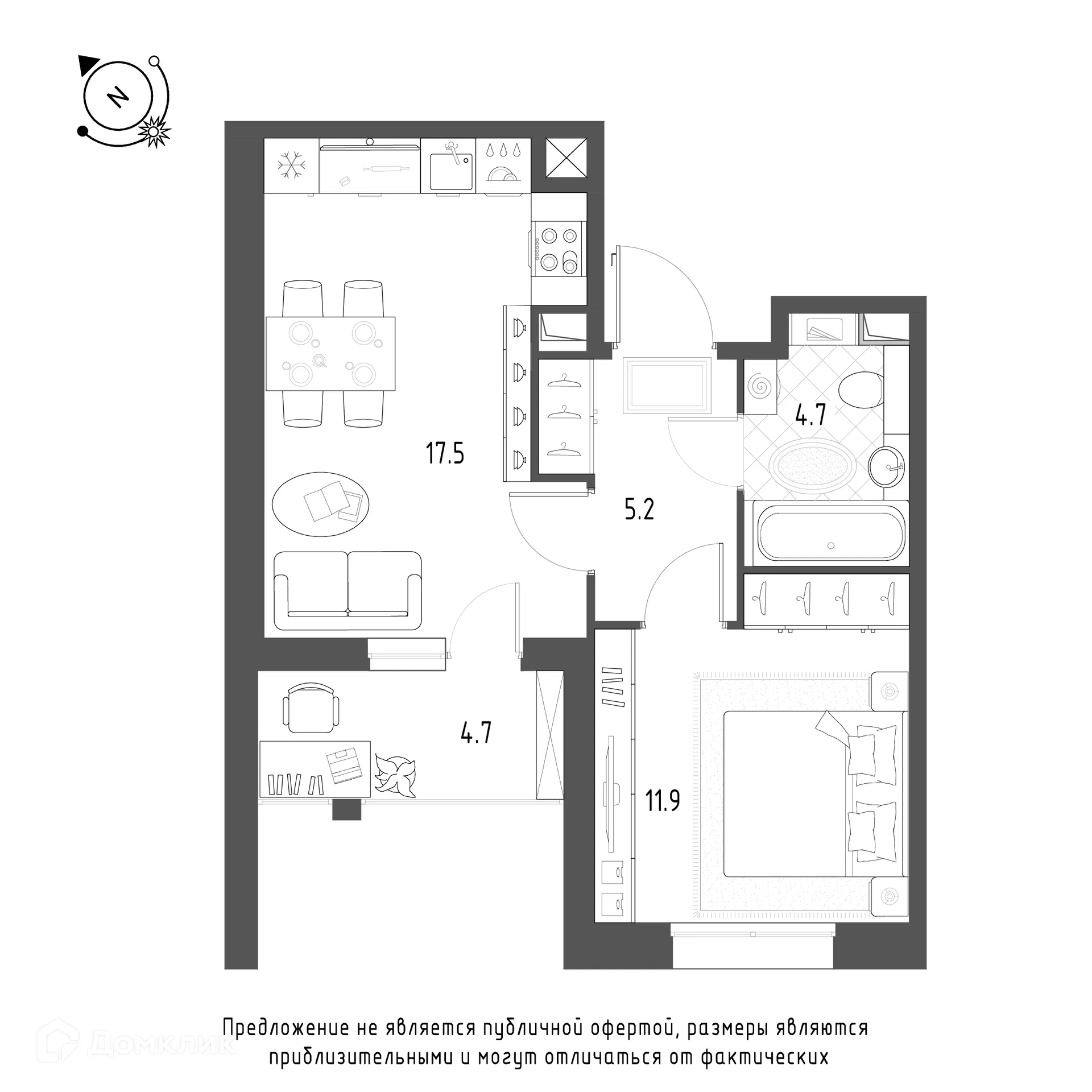 Фото квартиры в ЖК Зеленая река