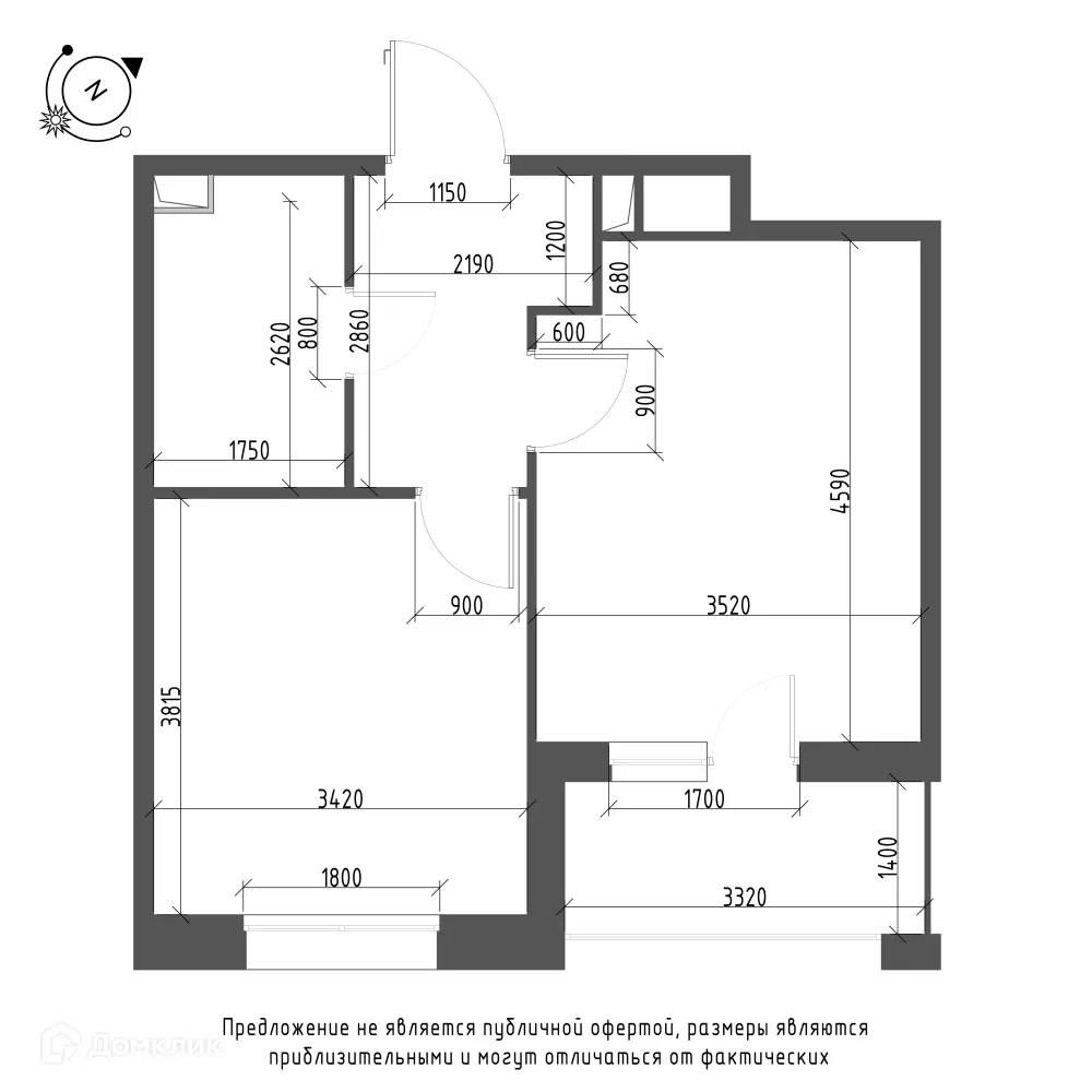 Фото квартиры в ЖК Зеленая река