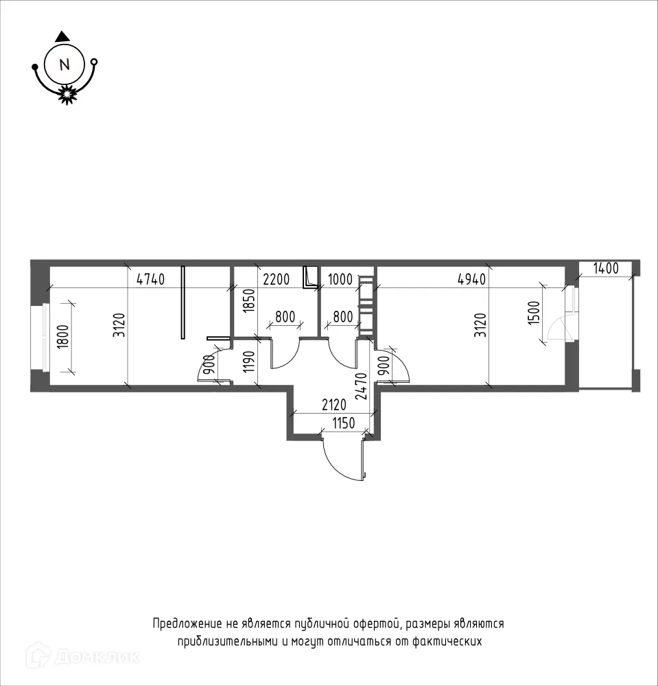 Фото квартиры в ЖК Зеленая река