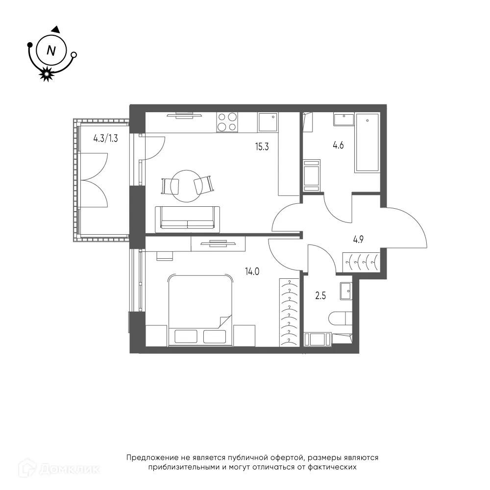 Фото квартиры в ЖК Зеленая река