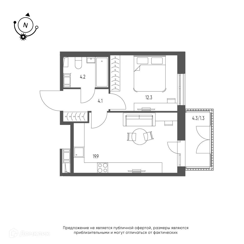 Фото квартиры в ЖК Зеленая река