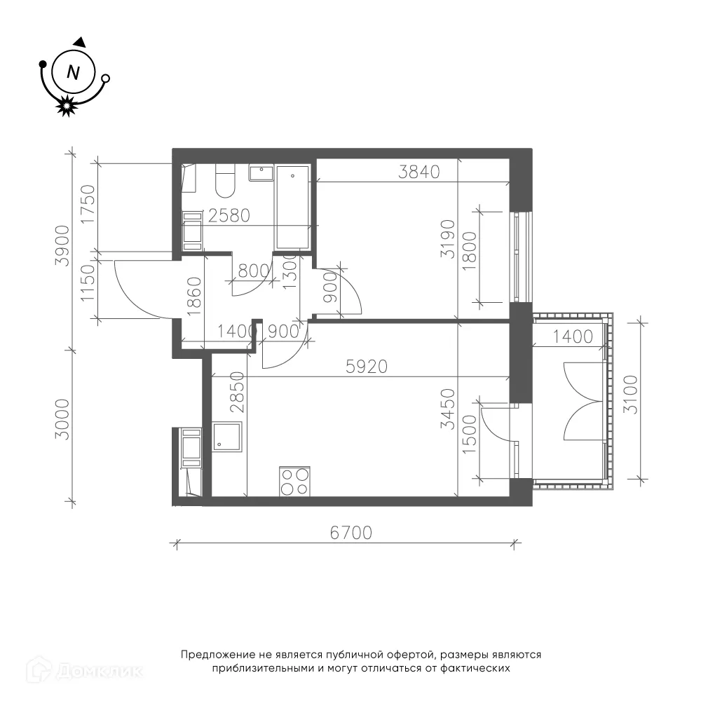 Фото квартиры в ЖК Зеленая река