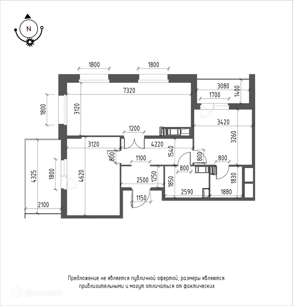 Фото квартиры в ЖК Зеленая река