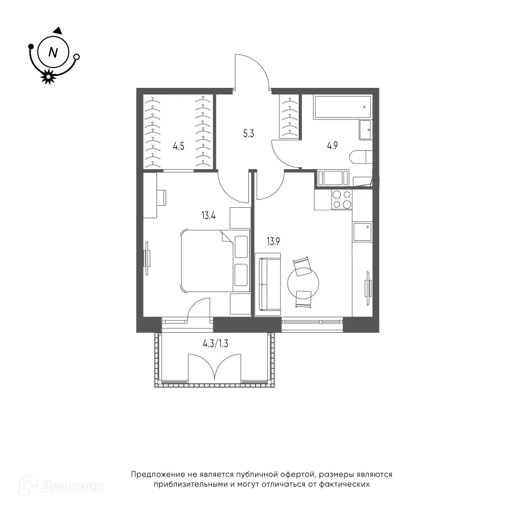 Фото квартиры в ЖК Зеленая река