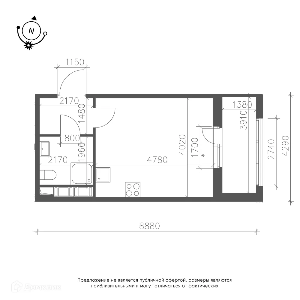 Фото квартиры в ЖК Зеленая река