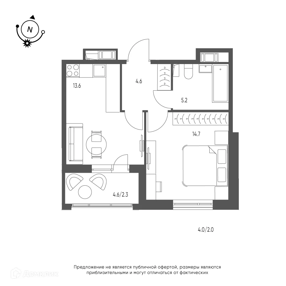 Фото квартиры в ЖК Зеленая река