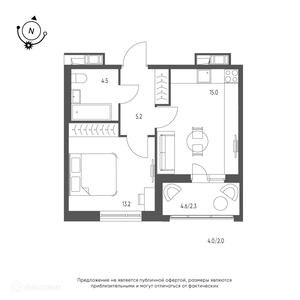 Фото квартиры в ЖК Зеленая река