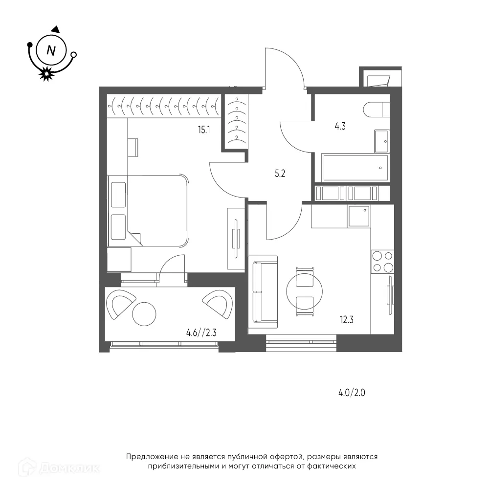 Фото квартиры в ЖК Зеленая река