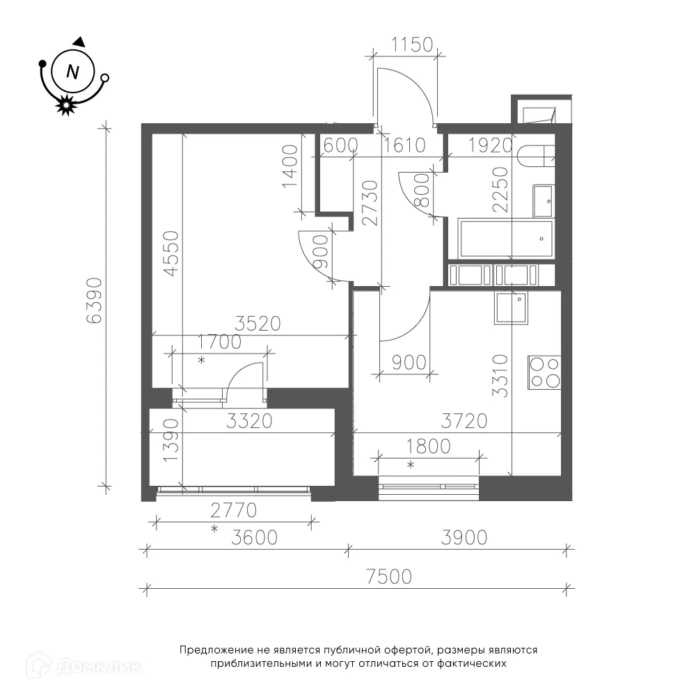 Фото квартиры в ЖК Зеленая река