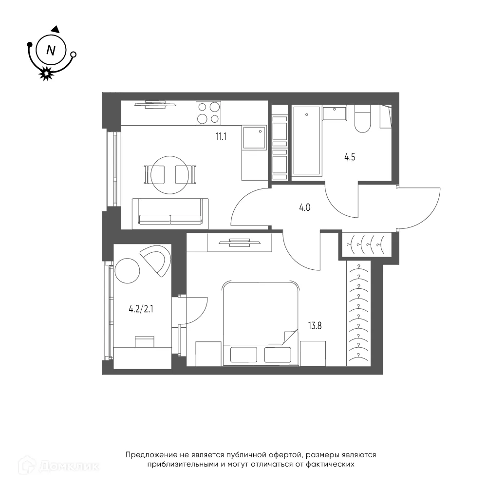 Фото квартиры в ЖК Зеленая река