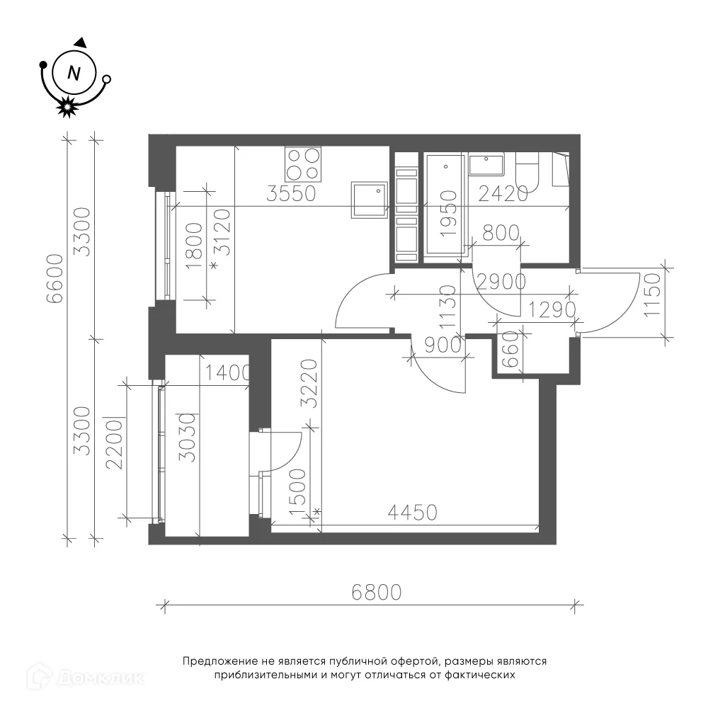 Фото квартиры в ЖК Зеленая река
