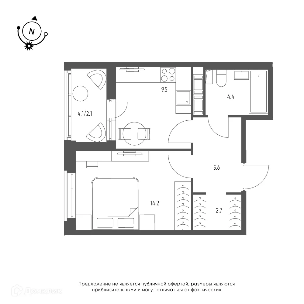 Фото квартиры в ЖК Зеленая река