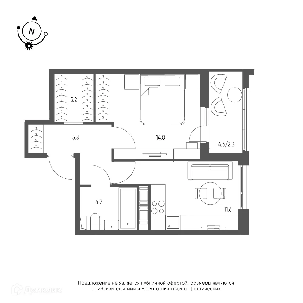 Фото квартиры в ЖК Зеленая река