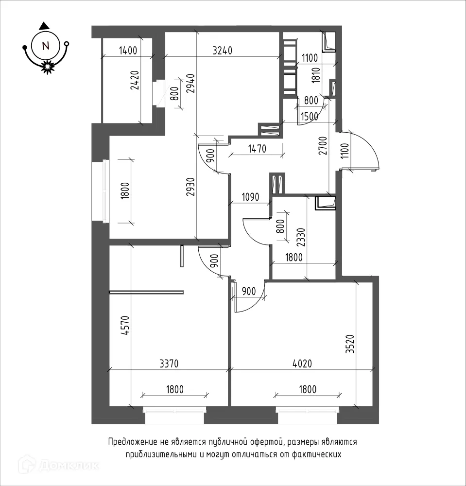 Фото квартиры в ЖК Зеленая река