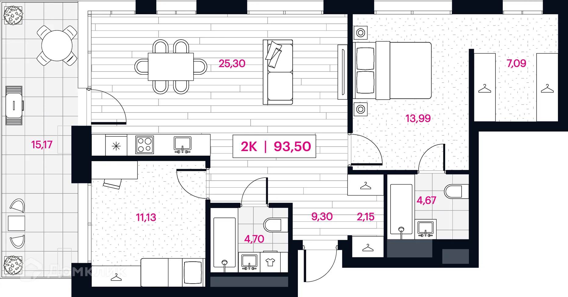 Фото квартиры в ЖК Пушкина 77