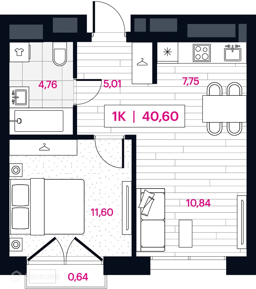 Фото квартиры в ЖК Пушкина 77