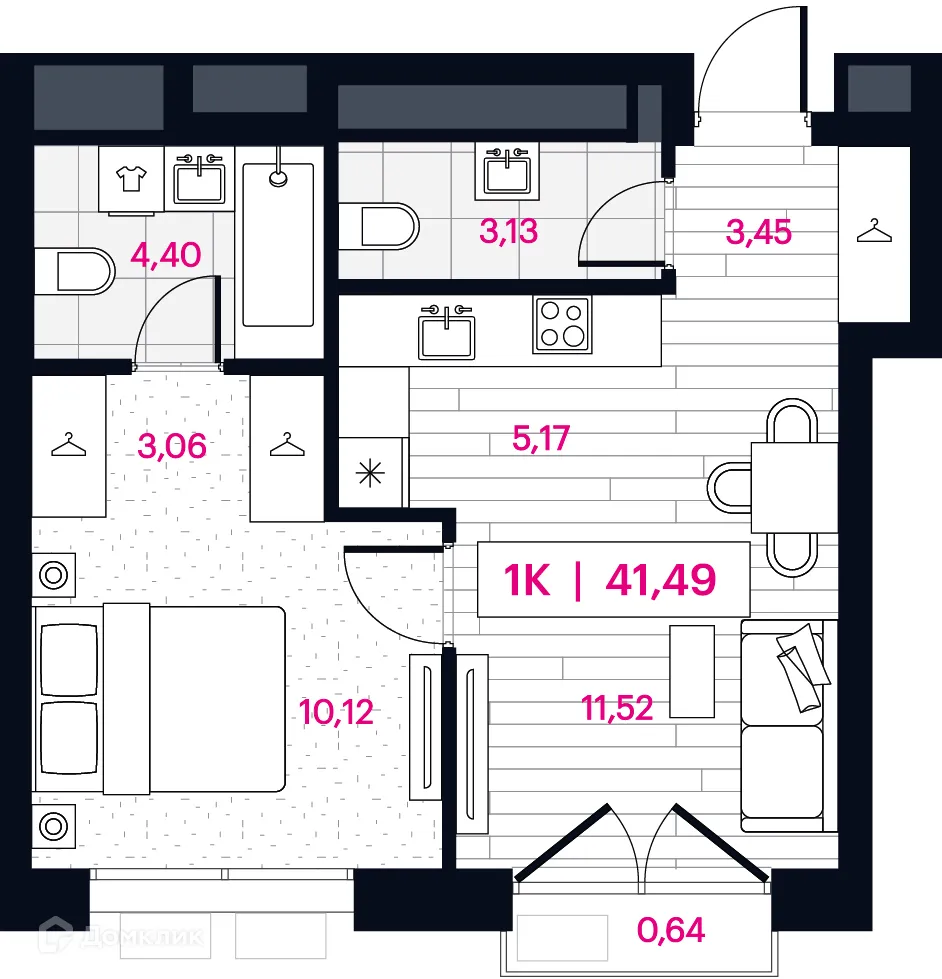Фото квартиры в ЖК Пушкина 77