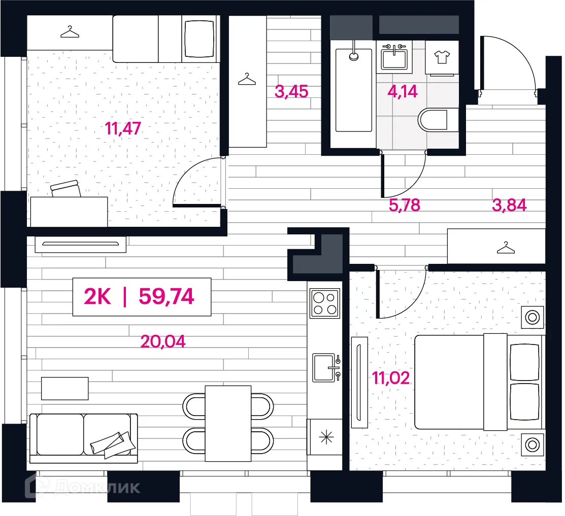 Фото квартиры в ЖК Пушкина 77