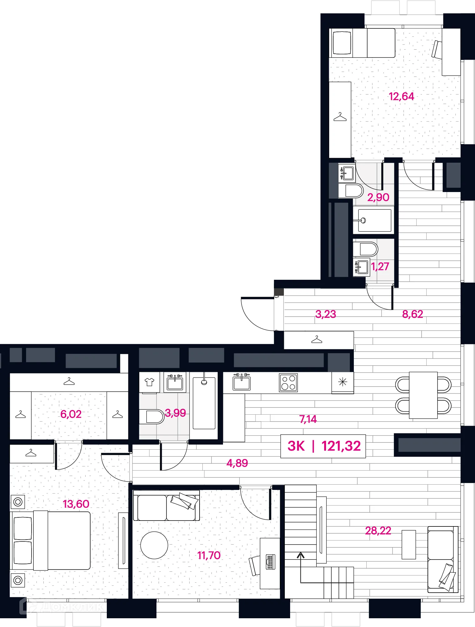 Фото квартиры в ЖК Пушкина 77
