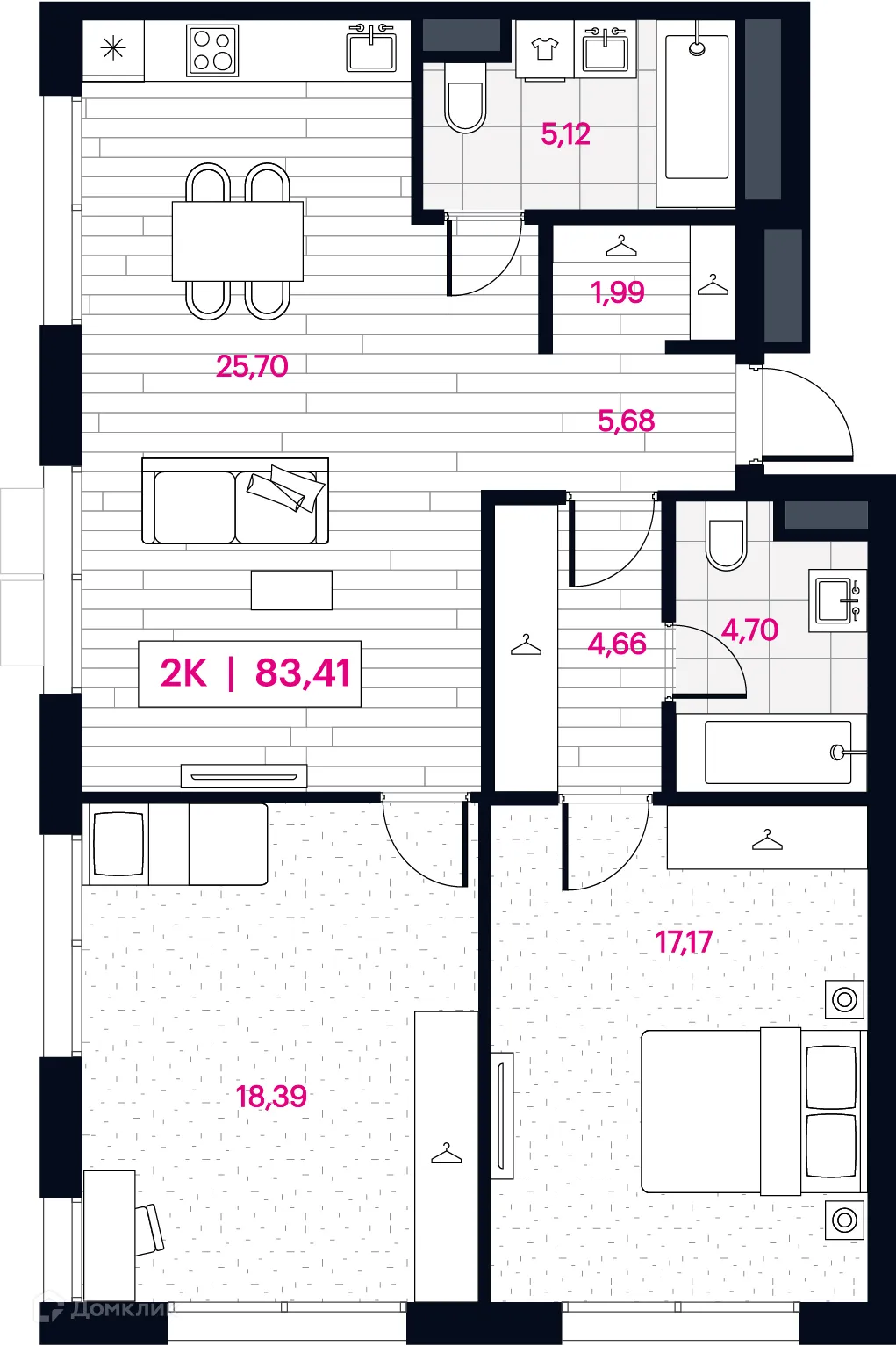 Фото квартиры в ЖК Пушкина 77