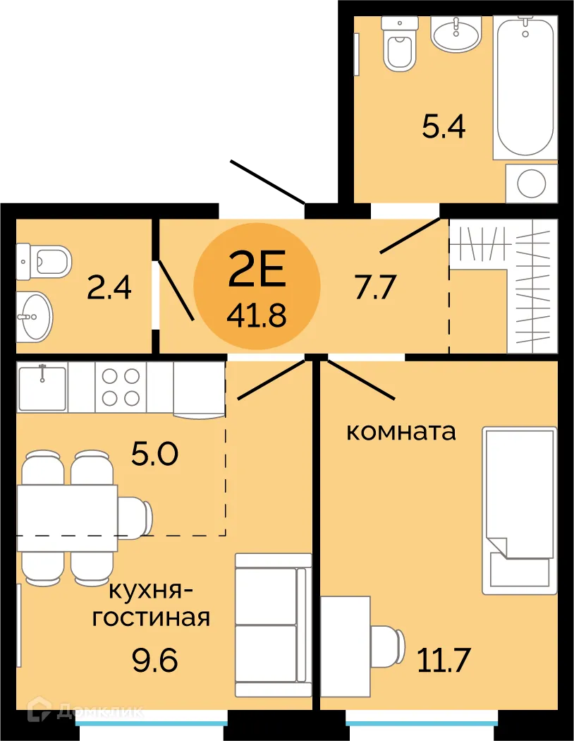 Фото квартиры в ЖК Красное яблоко