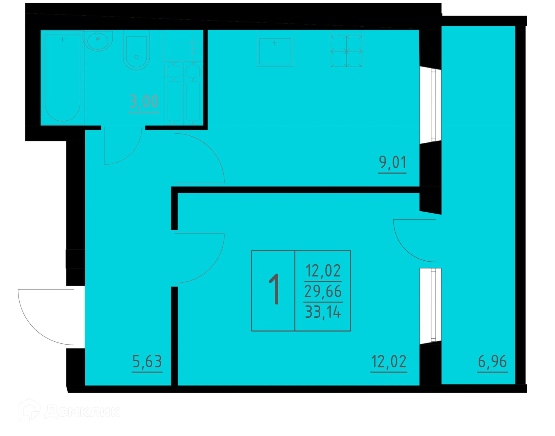 Фото квартиры в ЖК по ул. Белозерская