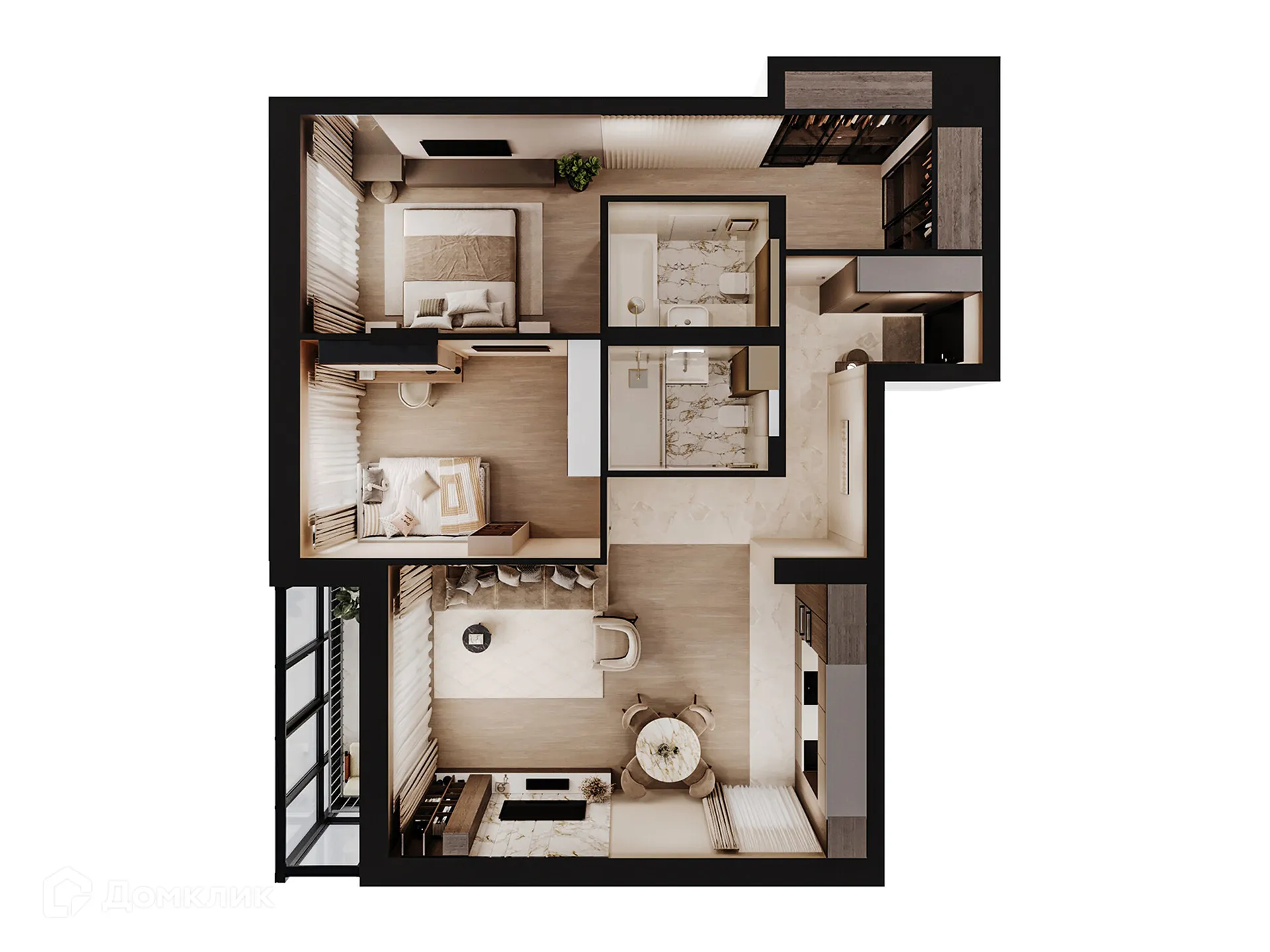 Фото квартиры в ЖК Дом Петропавловский