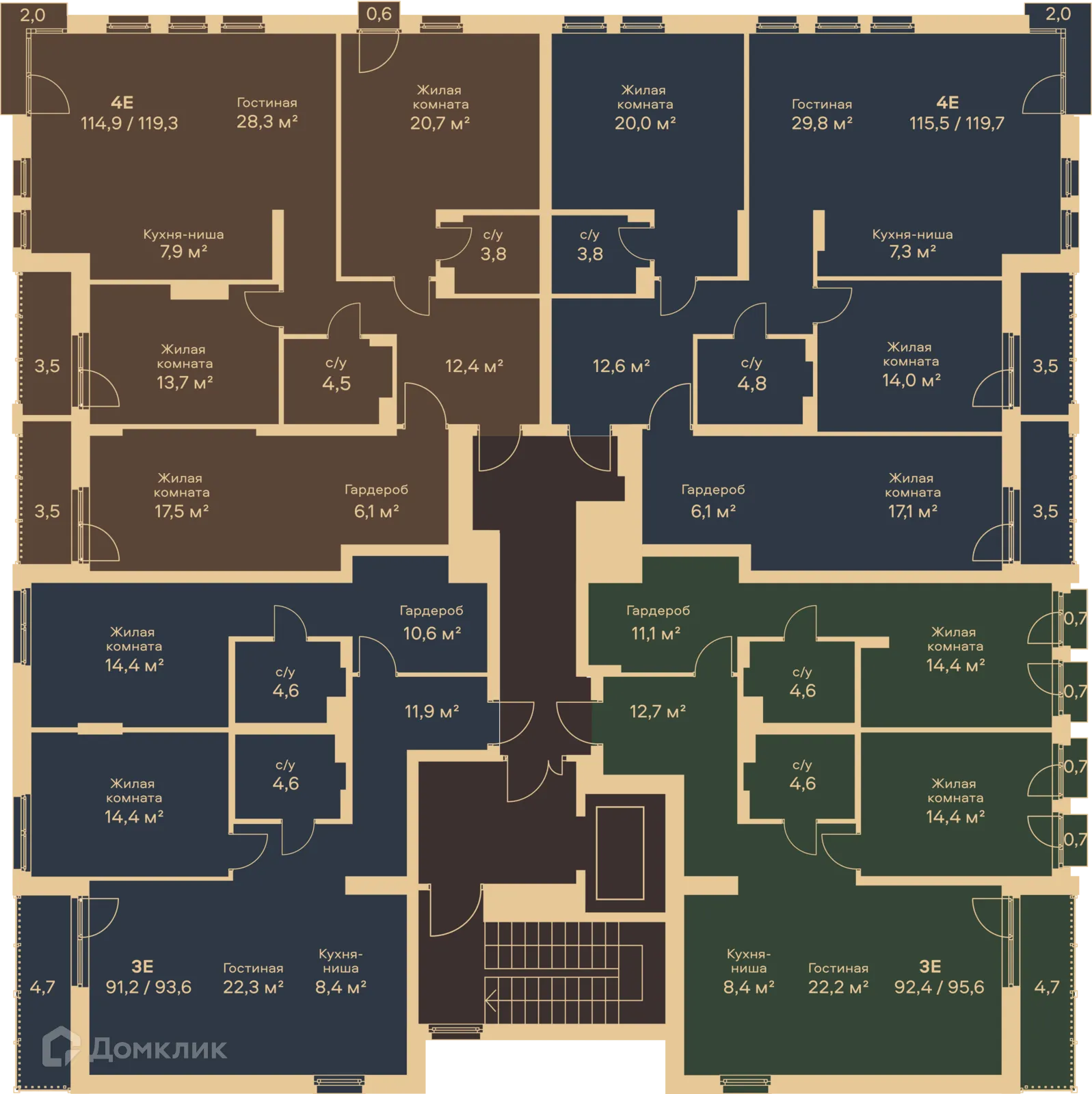 Фото квартиры в ЖК Дом Петропавловский