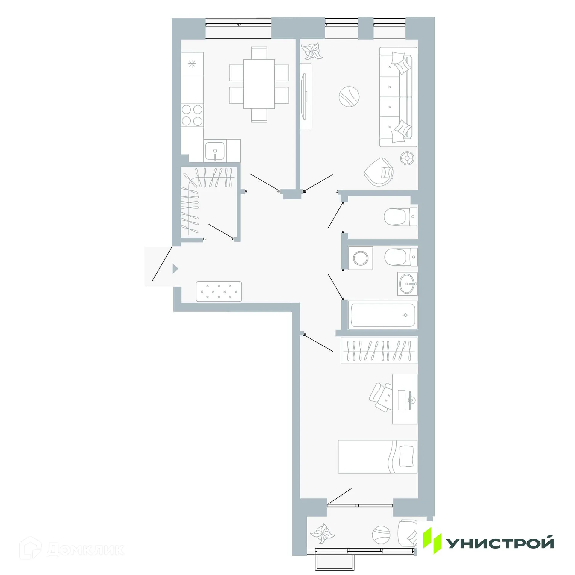 Фото квартиры в ЖК Причал