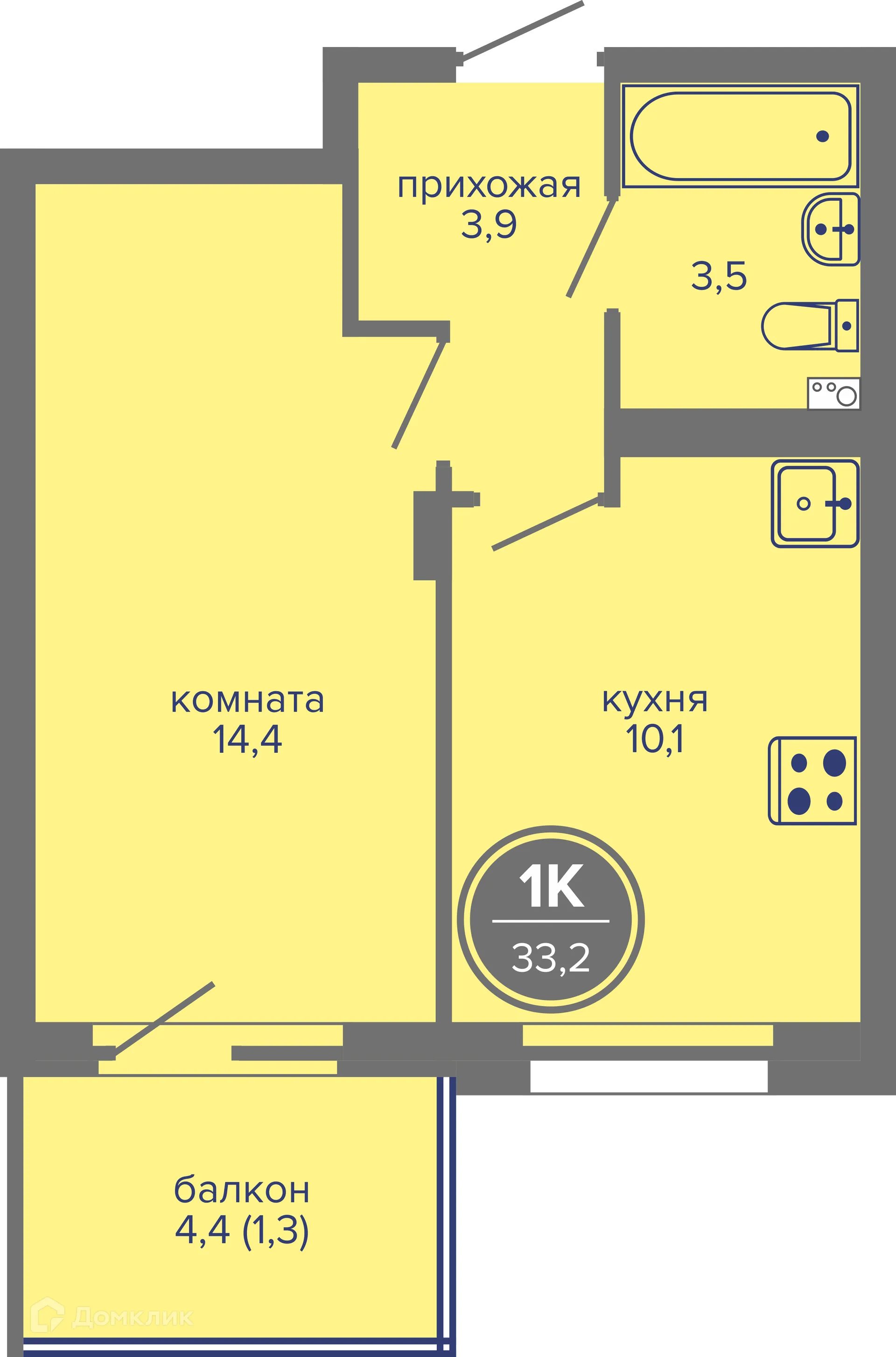 Фото квартиры в ЖК МИР