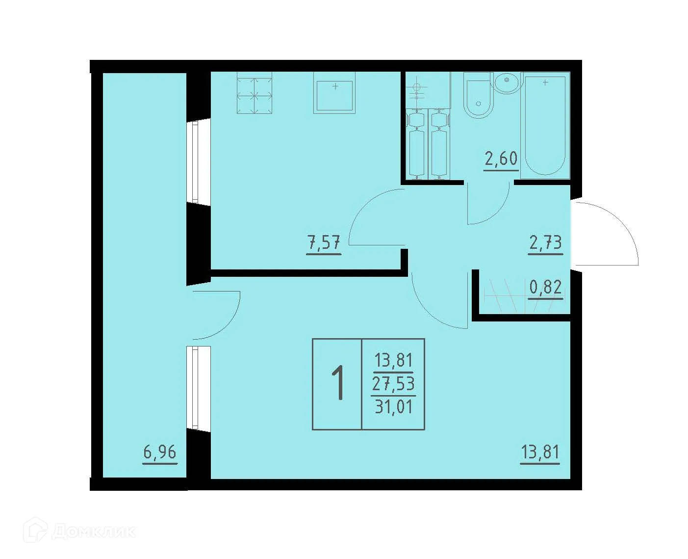 Фото квартиры в ЖК по ул. Белозерская