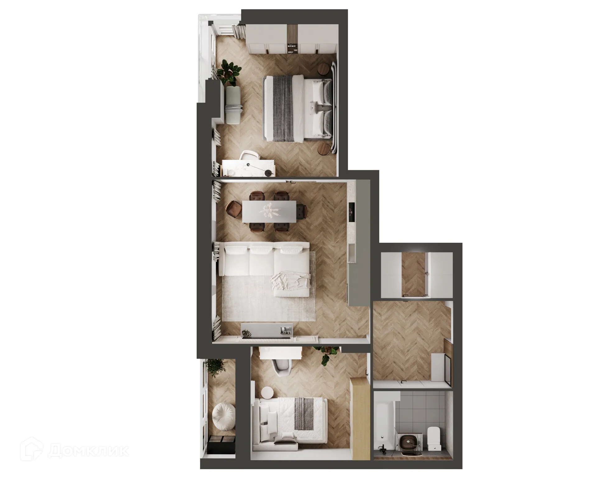 Фото квартиры в ЖК Альфа дом на Ким