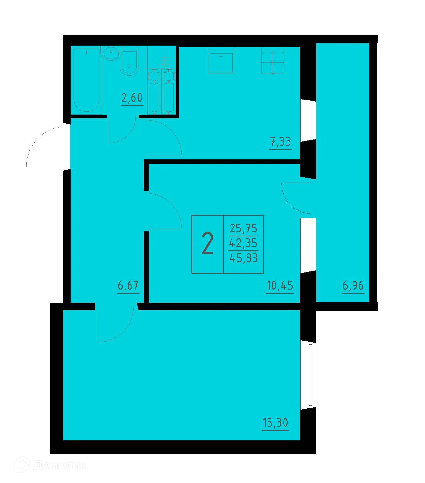 Фото квартиры в ЖК по ул. Белозерская