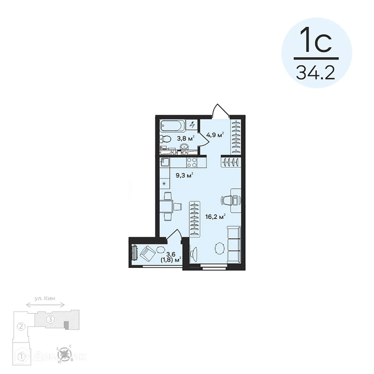 Фото квартиры в ЖК "Талисман"