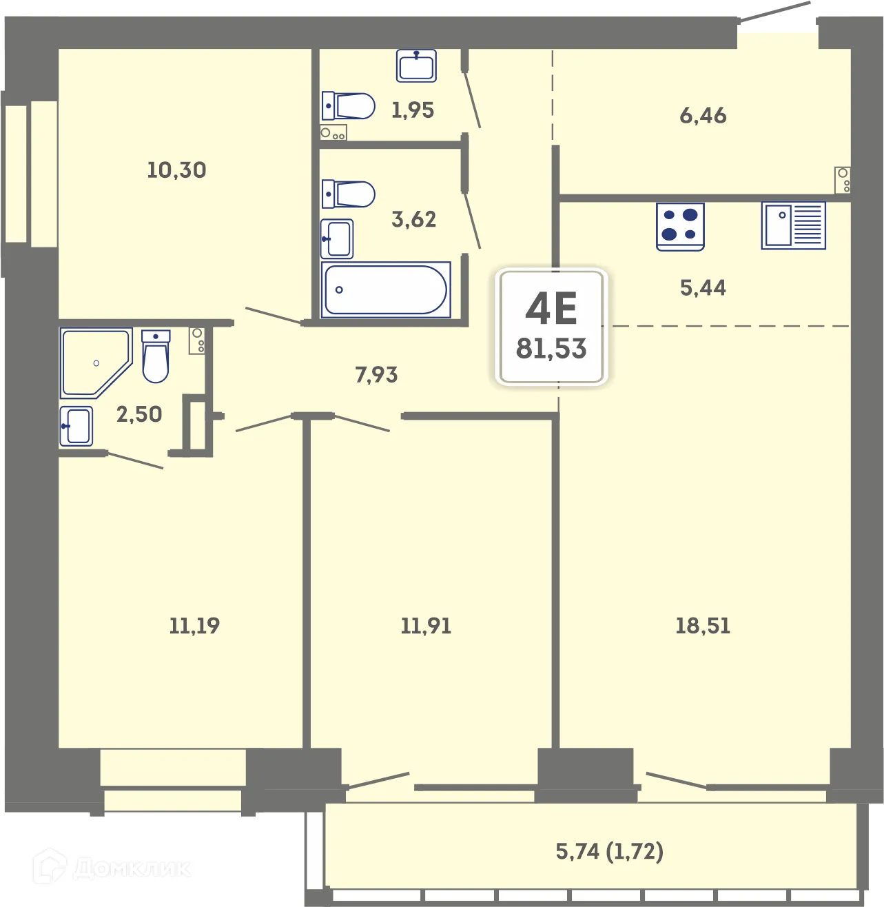 Фото квартиры в ЖК Романтик