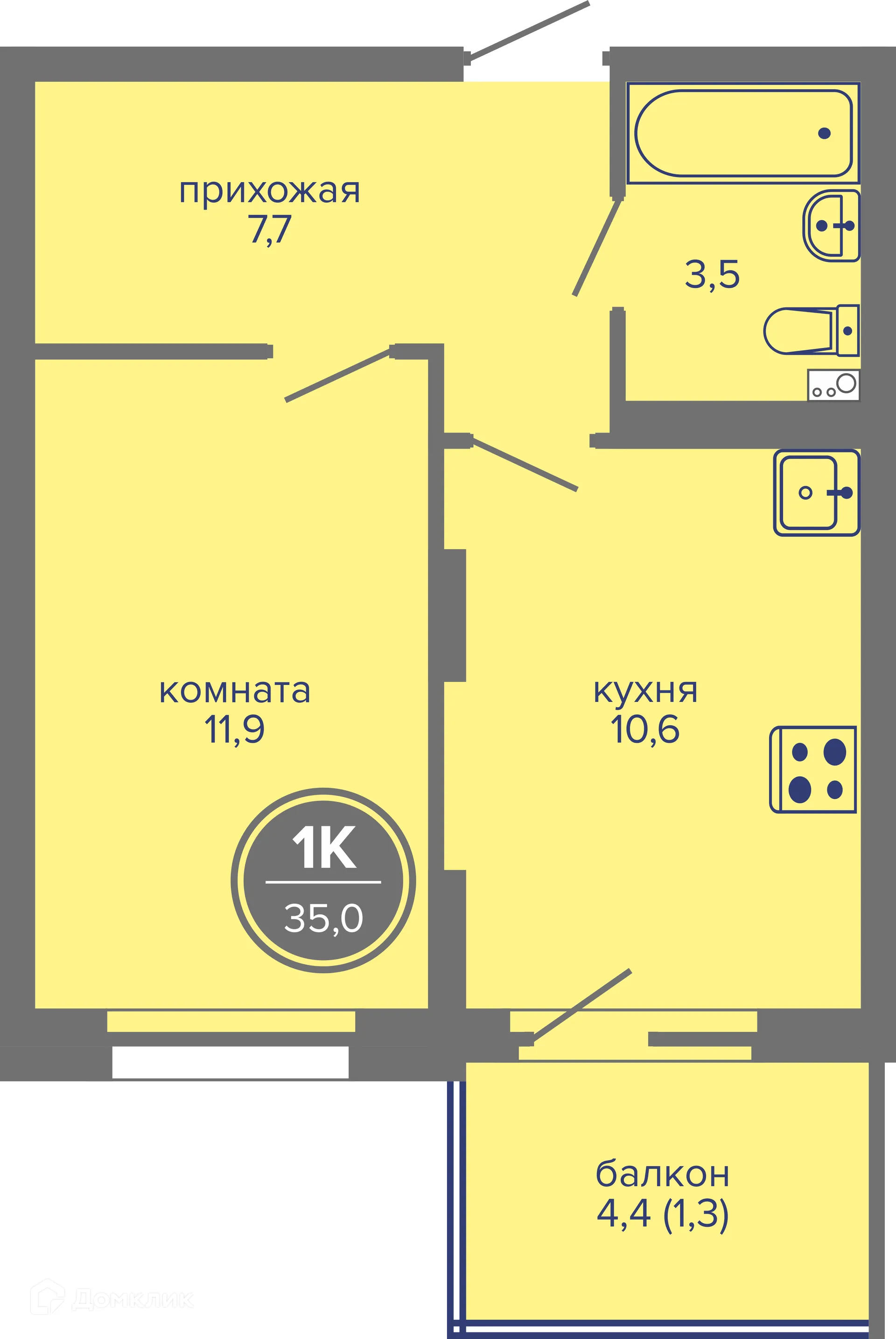 Фото квартиры в ЖК МИР