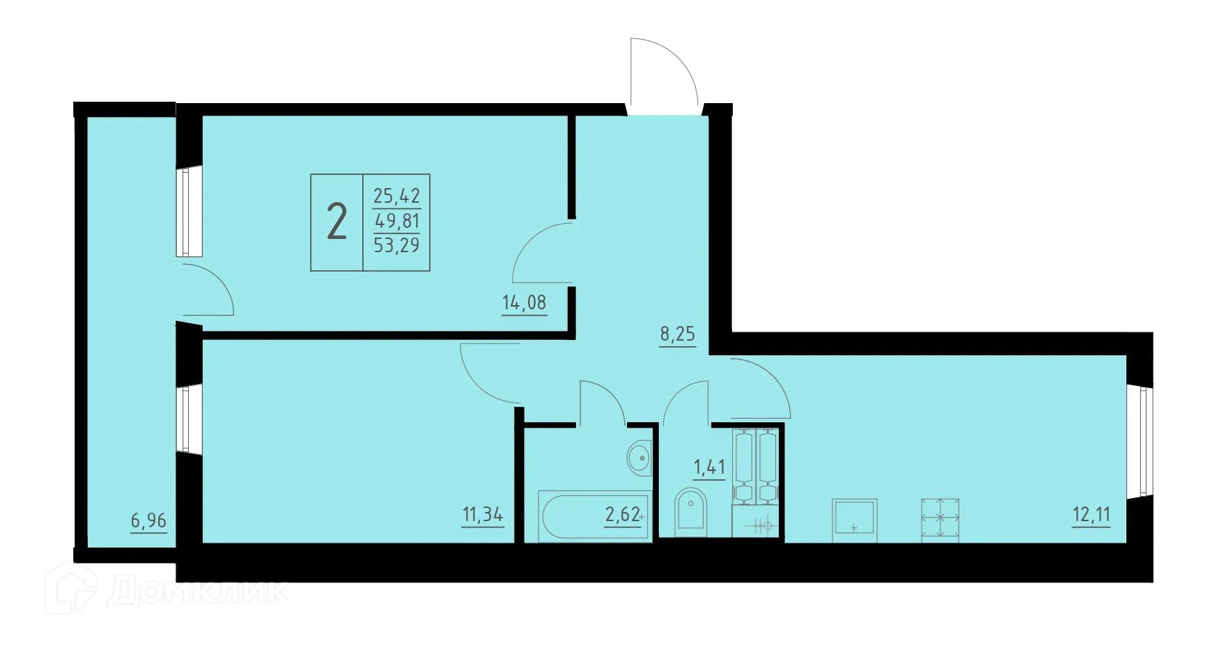 Фото квартиры в ЖК по ул. Белозерская