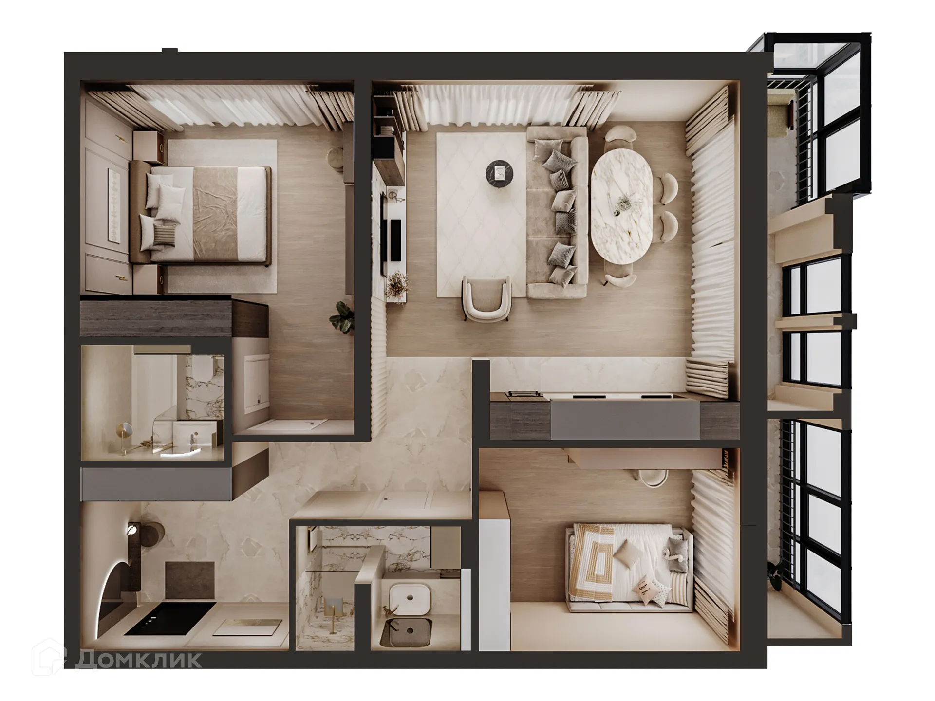 Фото квартиры в ЖК Дом Петропавловский