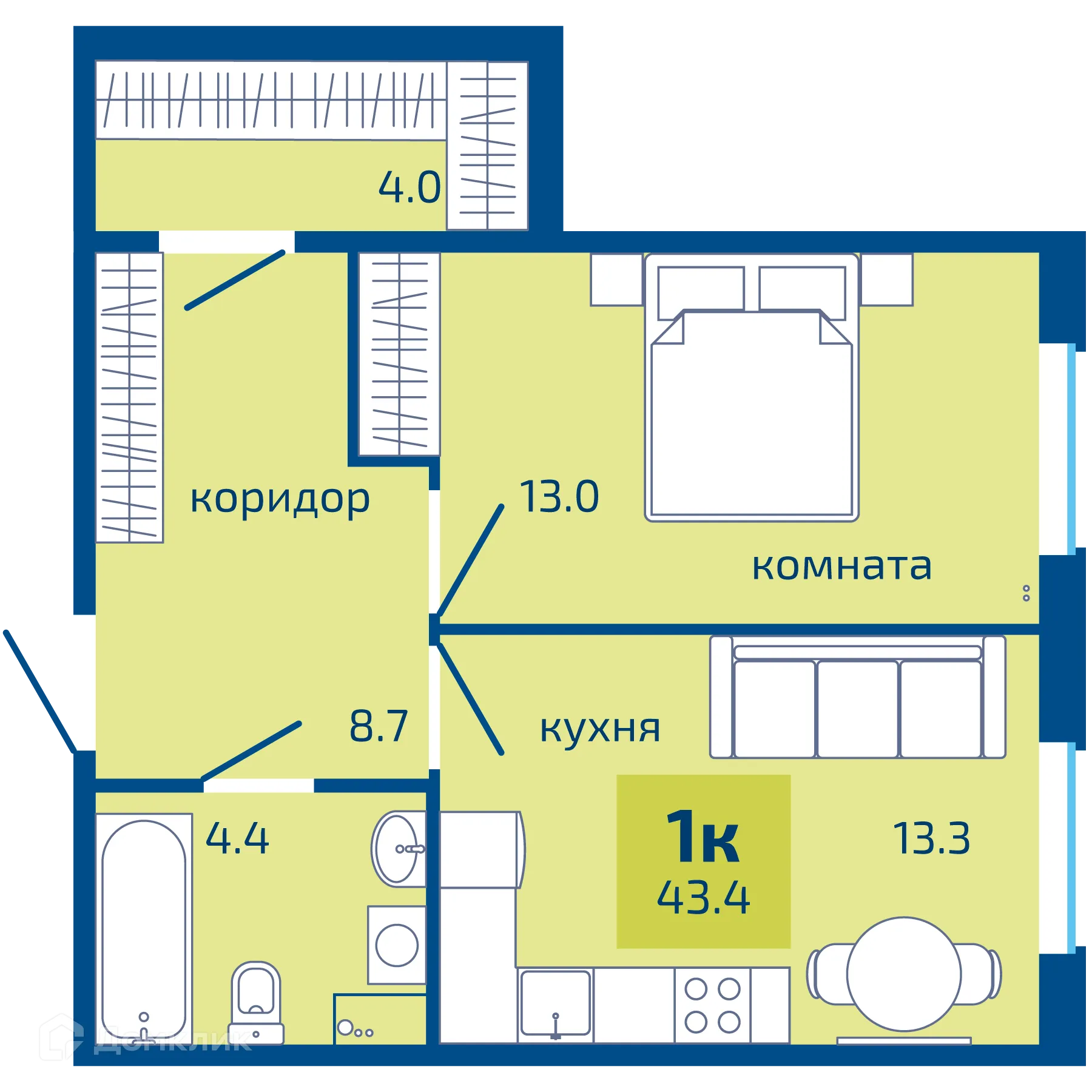 Фото квартиры в ЖК Патриот