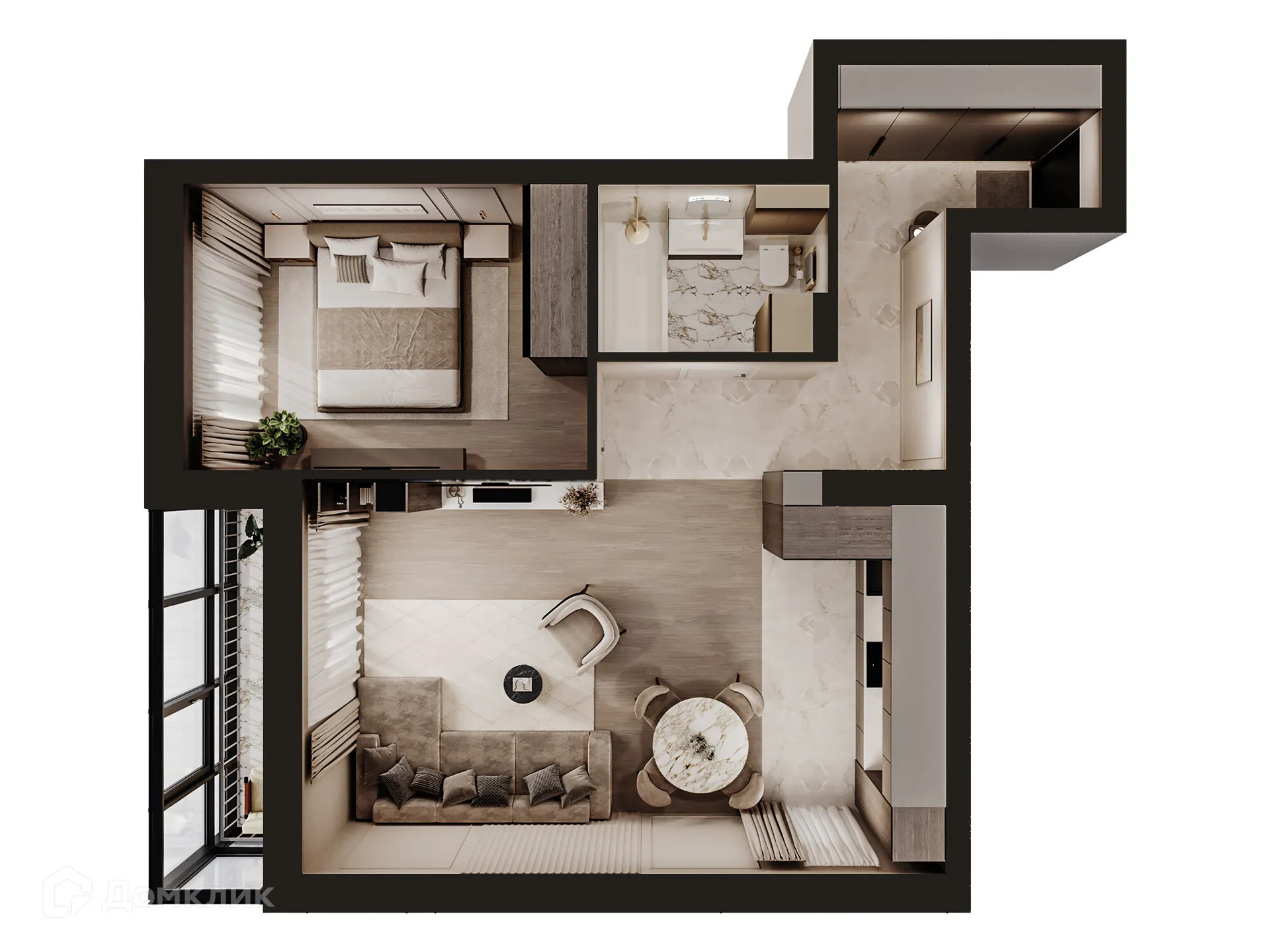 Фото квартиры в ЖК Дом Петропавловский