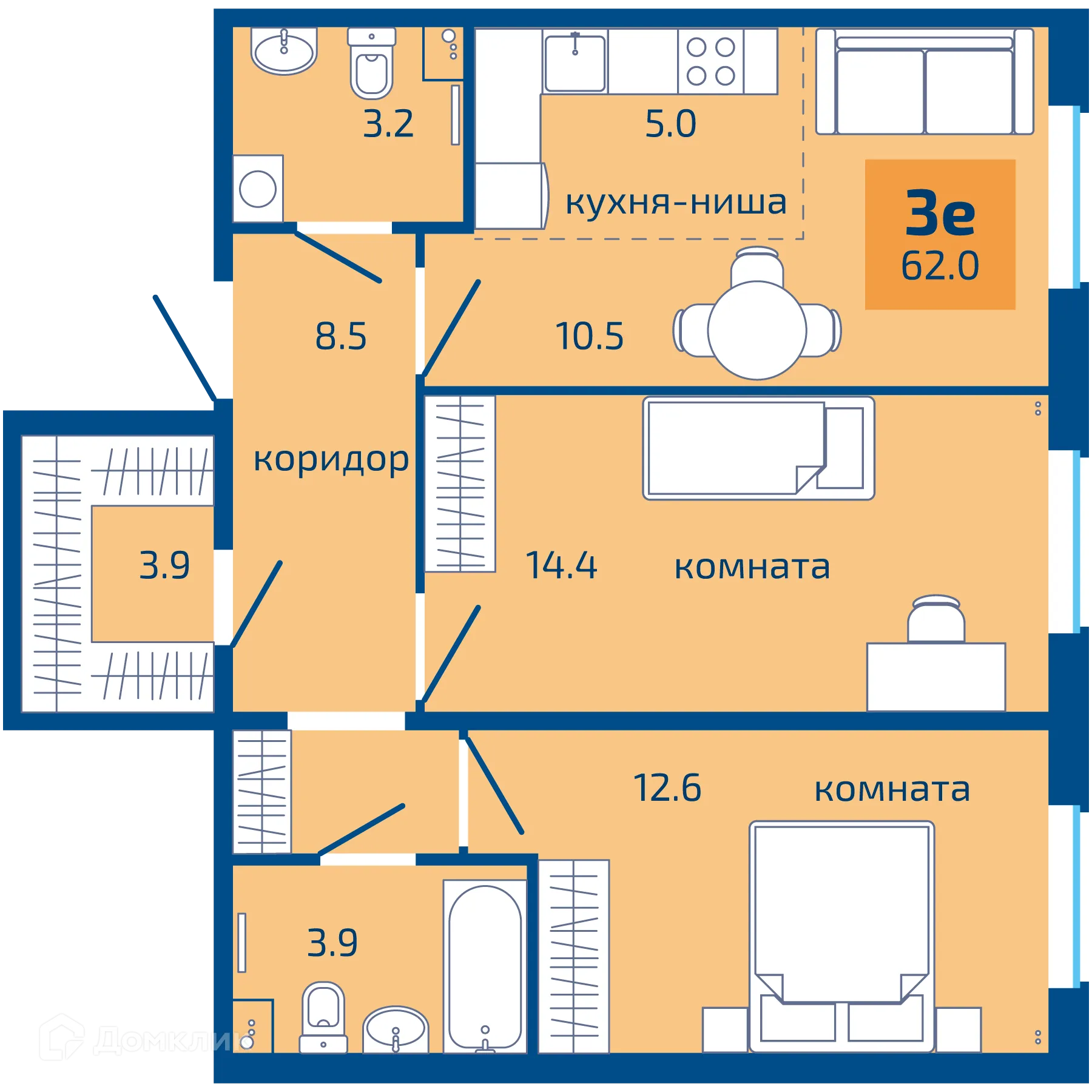 Фото квартиры в ЖК Патриот
