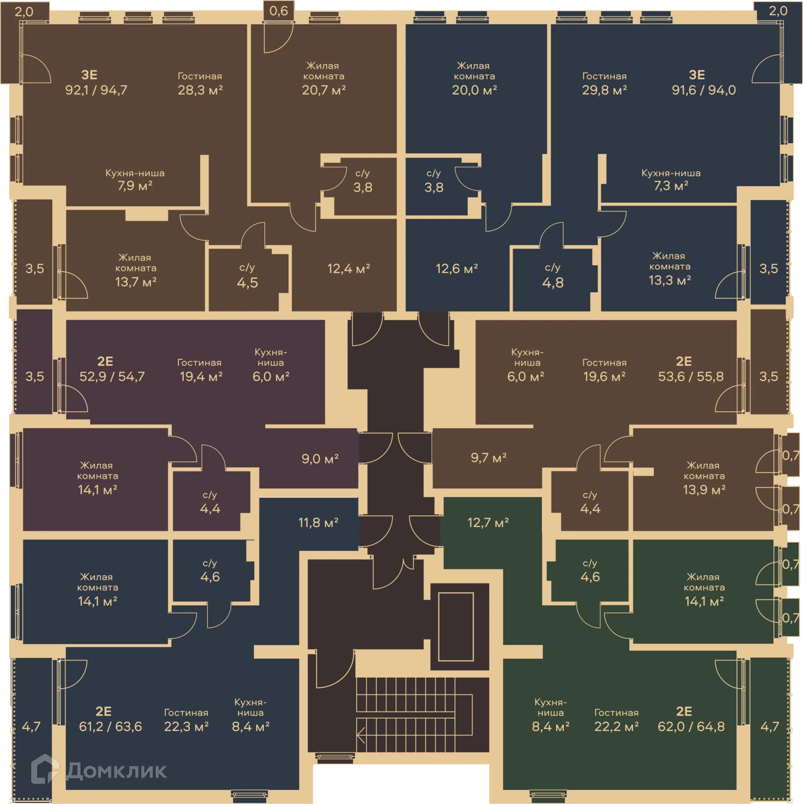 Фото квартиры в ЖК Дом Петропавловский