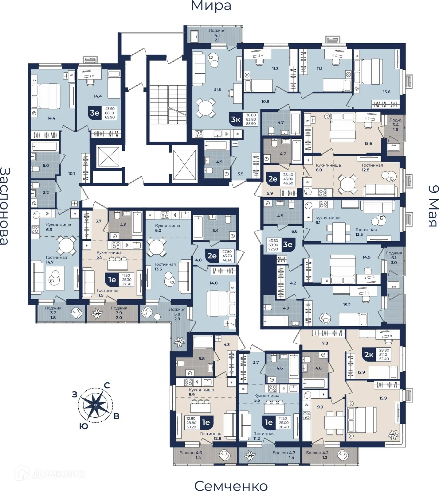 Фото квартиры в ЖК Город Мечты Дом на Семченко, 8