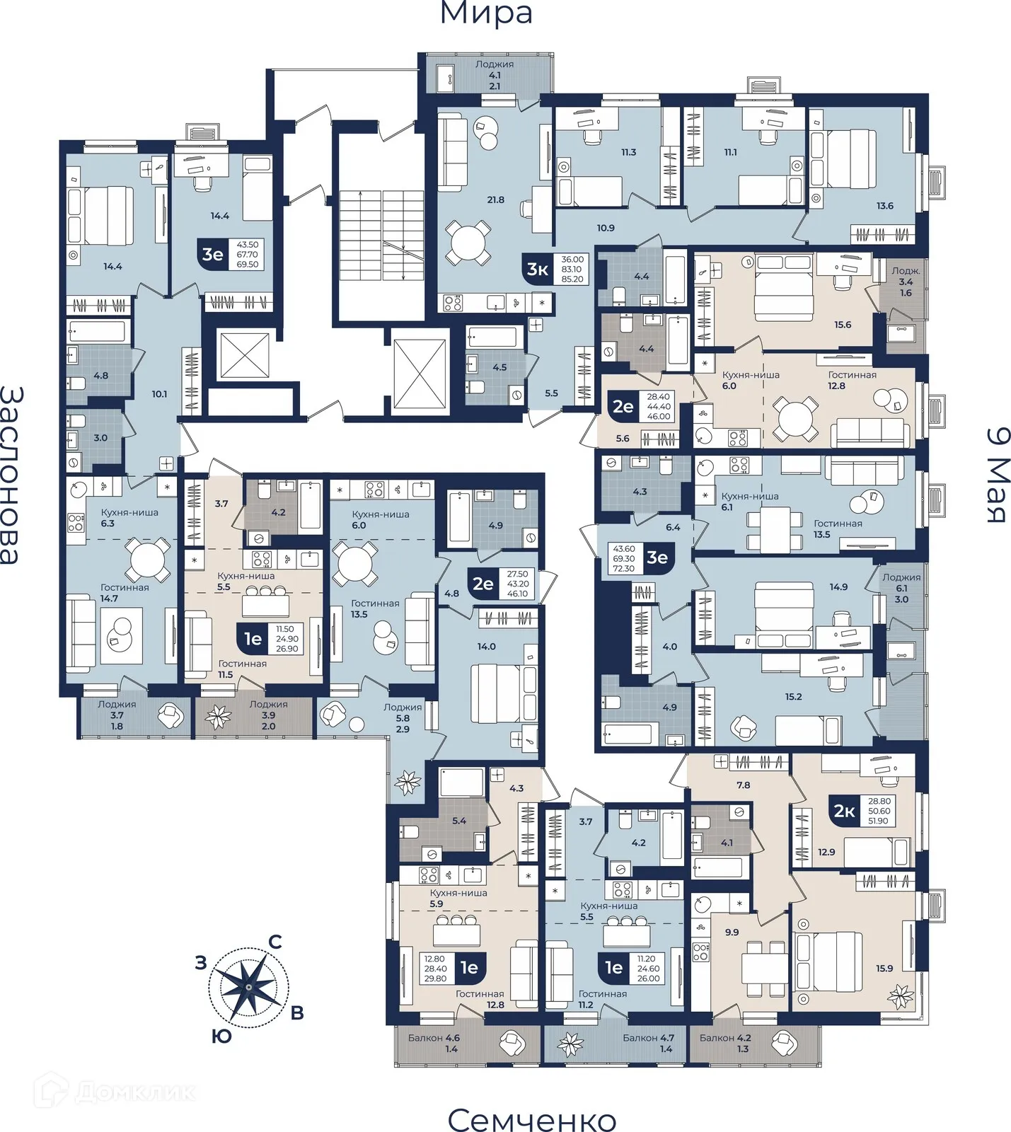 Фото квартиры в ЖК Город Мечты Дом на Семченко, 8