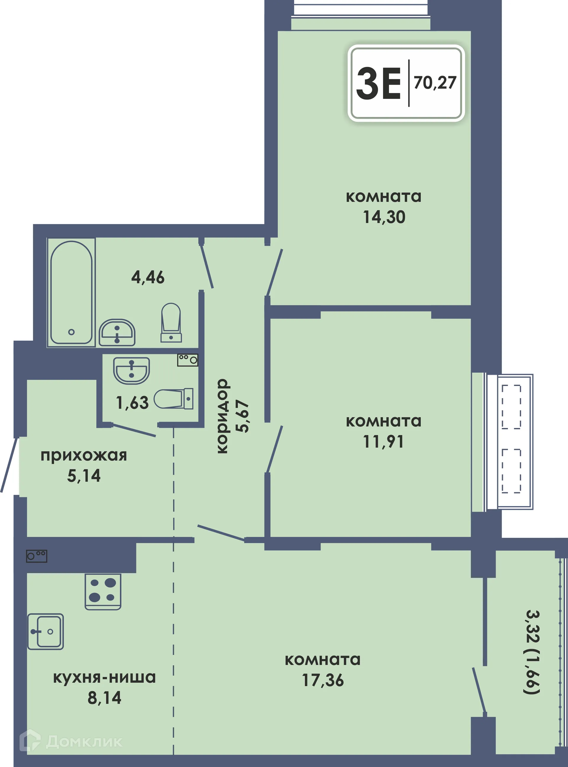 Фото квартиры в ЖК Аксиома