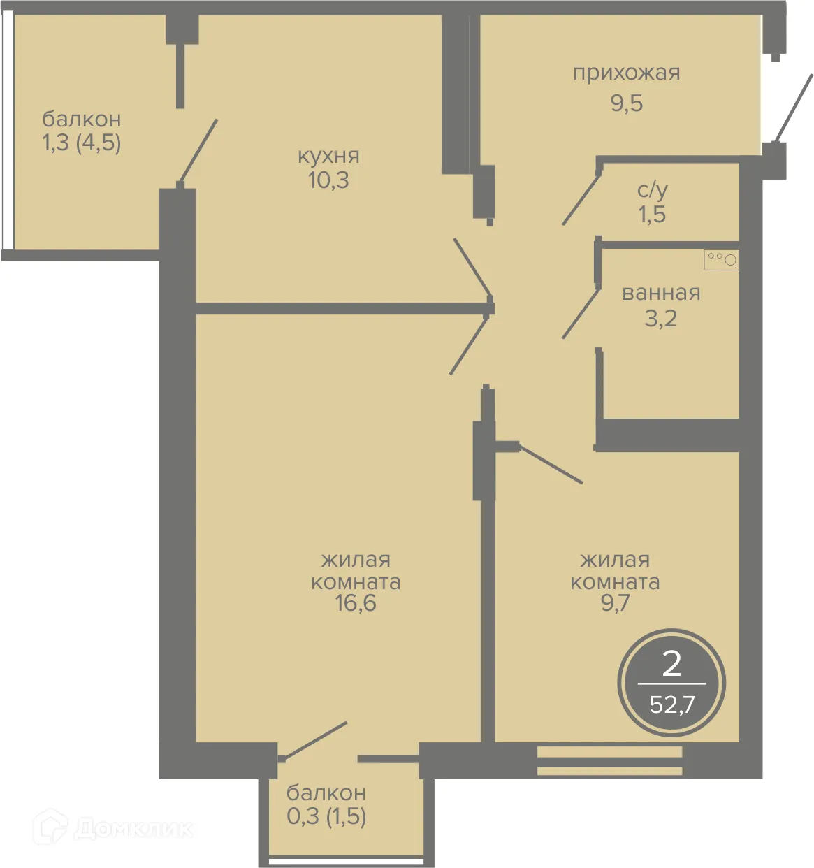 Фото квартиры в ЖК МИР